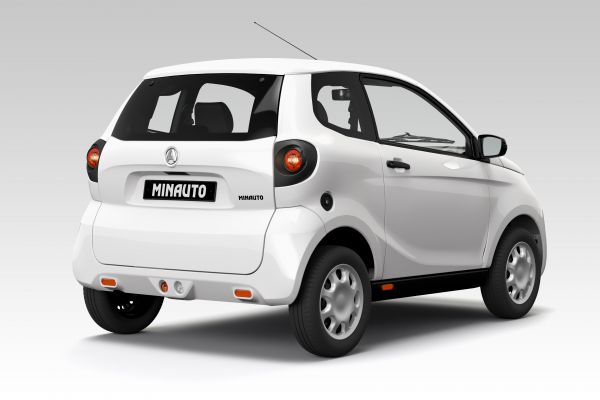 Τετράκυκλα οχήματα ασφαλούς ταχύτητας AIXAM Minauto Rear